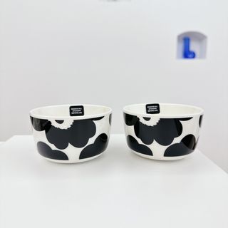 マリメッコ(marimekko)の新品未使用 マリメッコ ウニッコ ボウル marimekko ブラック ペア(食器)