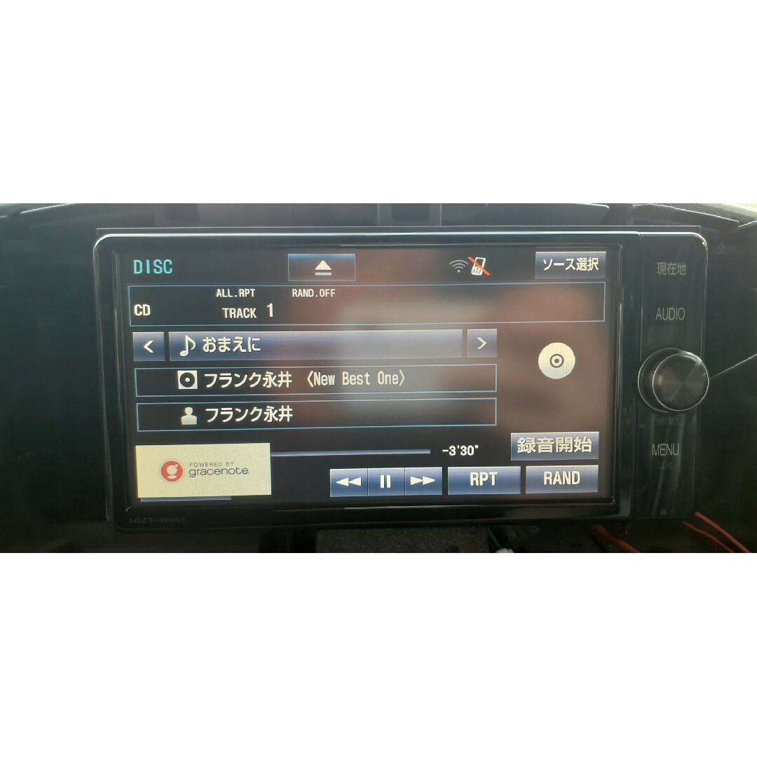 トヨタ(トヨタ)のトヨタ純正　SDナビ　NSZT-W66T　フルセグ　Bluetooth　DVD 自動車/バイクの自動車(カーナビ/カーテレビ)の商品写真