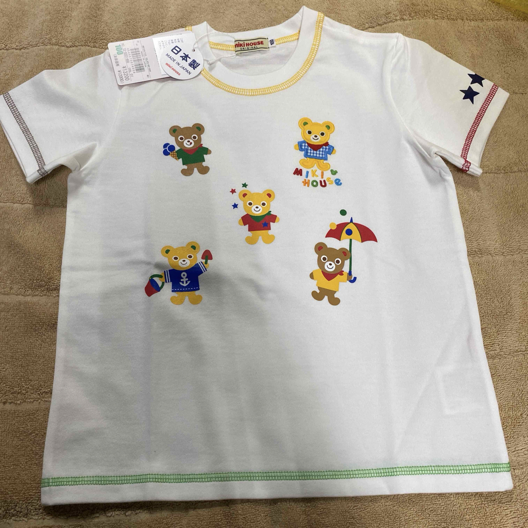 ミキハウス　プッチーくんTシャツ　100 新品 キッズ/ベビー/マタニティのキッズ服女の子用(90cm~)(Tシャツ/カットソー)の商品写真