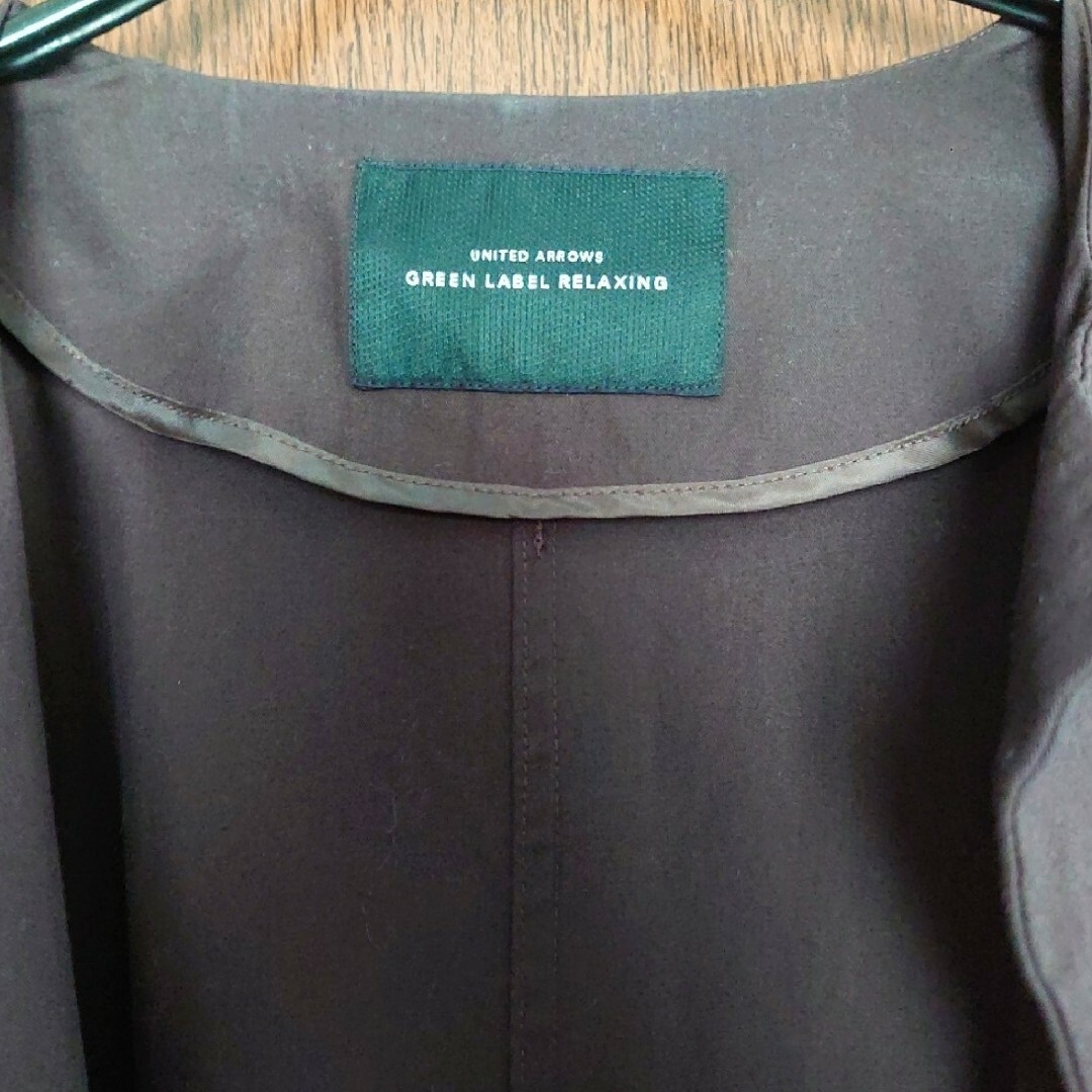 UNITED ARROWS green label relaxing(ユナイテッドアローズグリーンレーベルリラクシング)のグリーンレーベルリラクシング ノーカラースプリングコート レディースのジャケット/アウター(スプリングコート)の商品写真