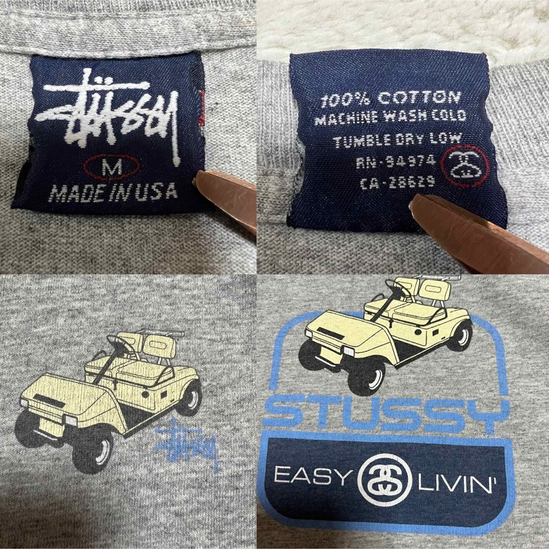 STUSSY(ステューシー)の90s USA製  紺タグ STUSSY  ステューシー   メンズ M メンズのトップス(Tシャツ/カットソー(半袖/袖なし))の商品写真