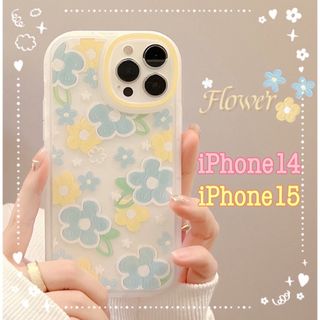 iPhoneケース　iPhone ケース　スマホケース 花　スマホカバー　クリア(iPhoneケース)