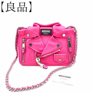 MOSCHINO - 良品✨ モスキーノ ショルダーバッグ 正規品 ライダース  バイカー ラージ