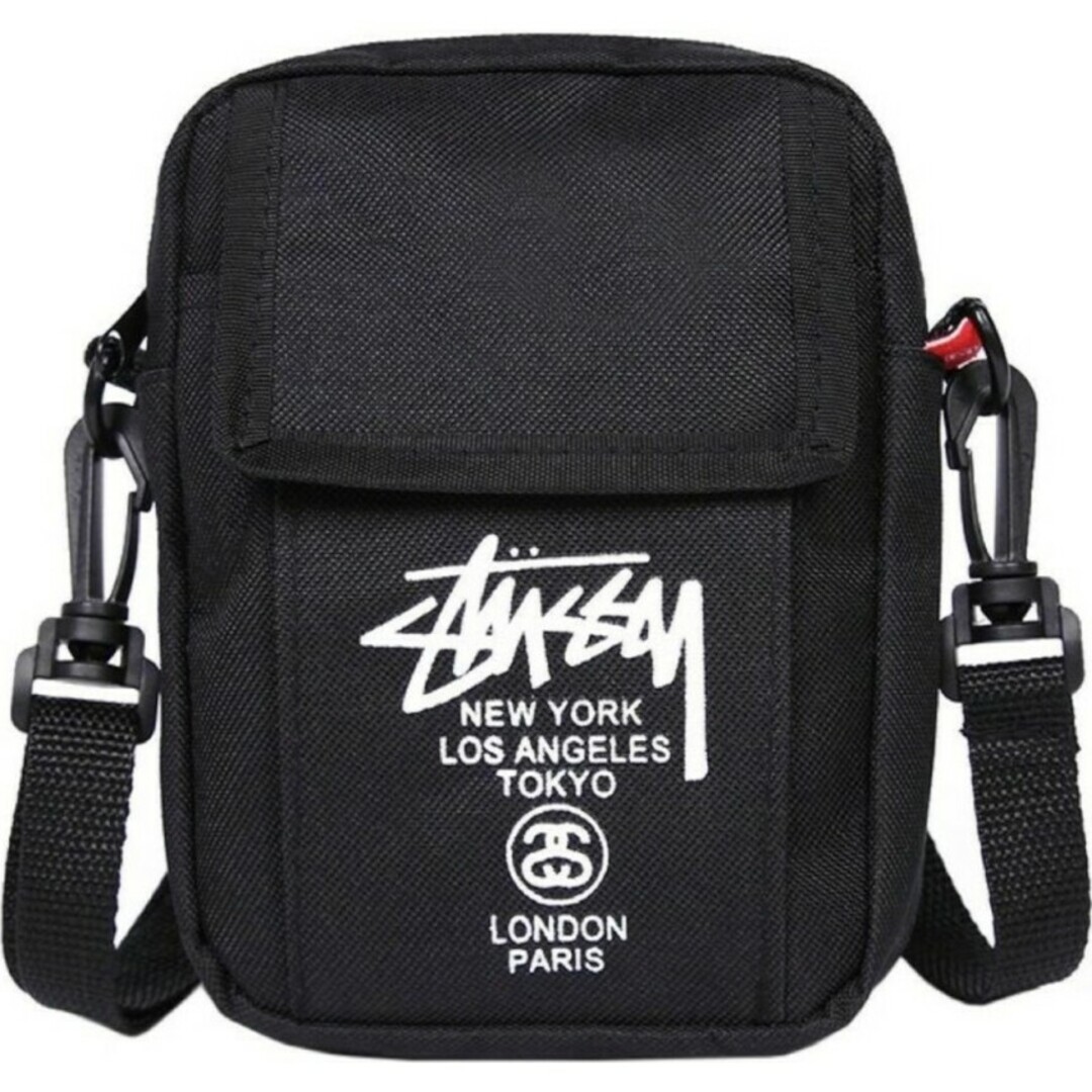 STUSSY(ステューシー)のSTUSSY★ミニショルダーバッグ★ブラック(*´∀｀*) メンズのバッグ(ショルダーバッグ)の商品写真