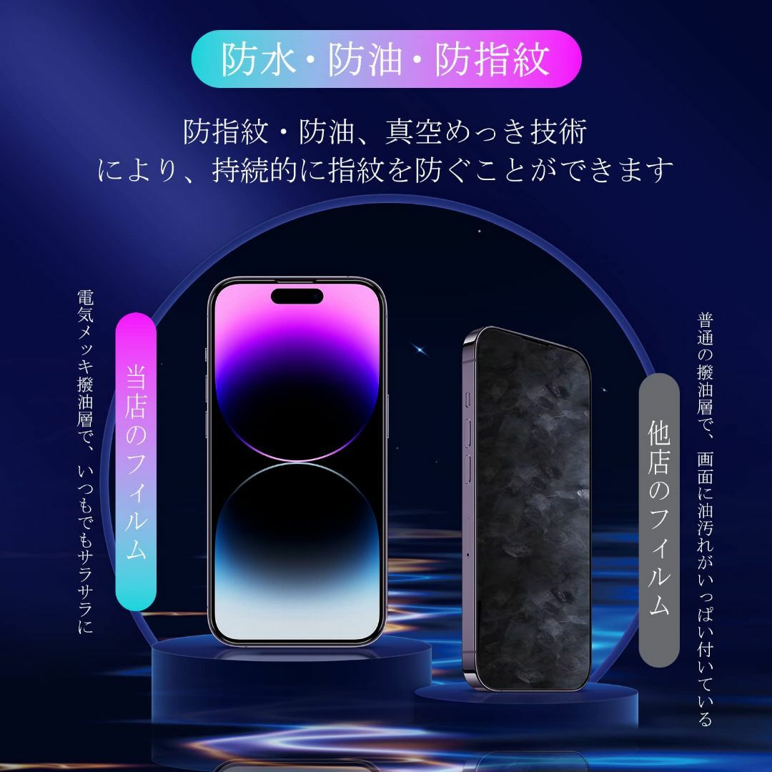 【人気商品】iPhone 14 pro max ガラスフイルム ガイド枠付き 【 スマホ/家電/カメラのスマホアクセサリー(その他)の商品写真