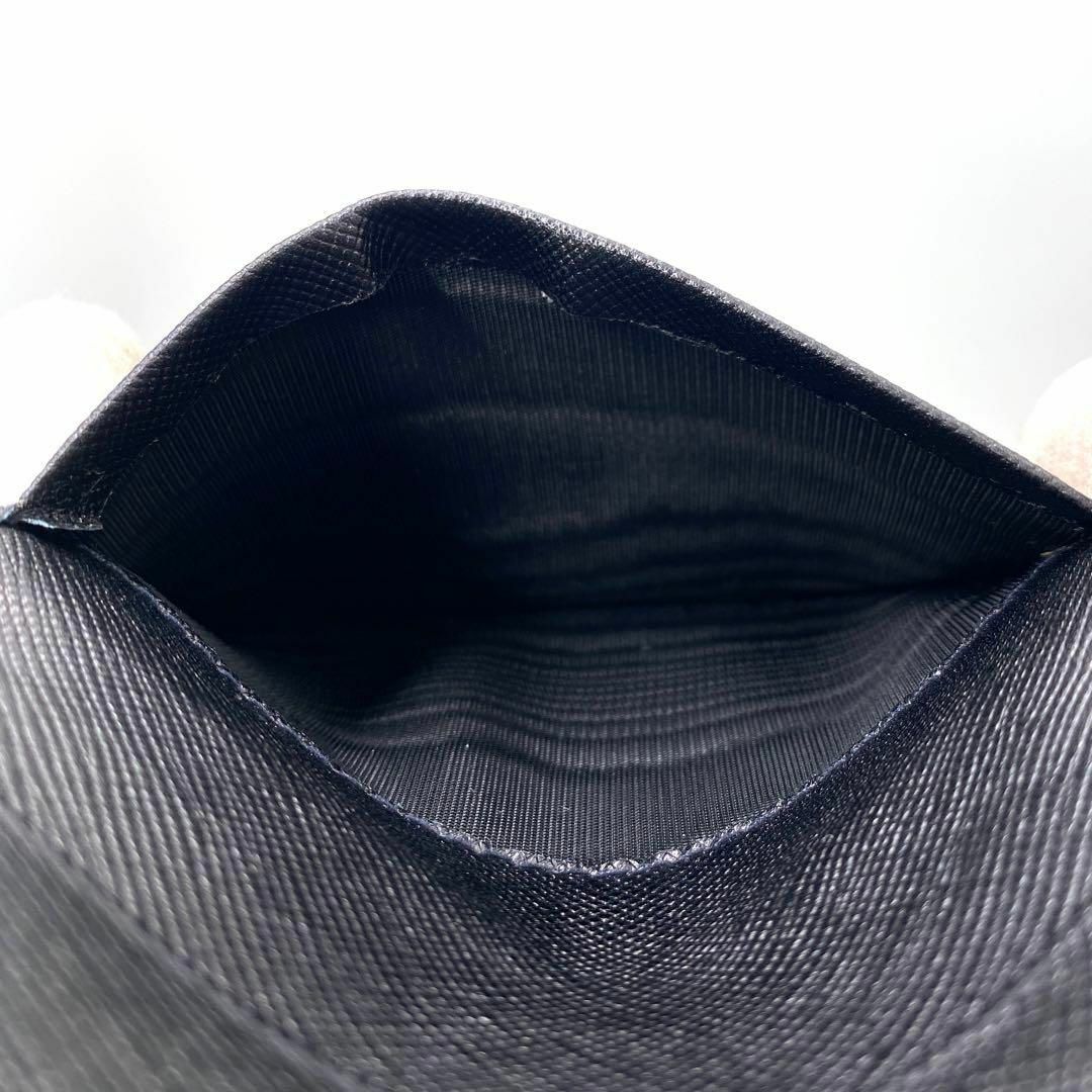 PRADA(プラダ)の極美✨ プラダ カードケース 正規品 未使用級 サフィアーノ イタリア ブラック メンズのファッション小物(名刺入れ/定期入れ)の商品写真