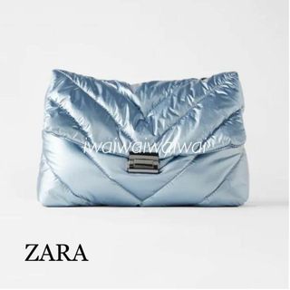 ザラ(ZARA)の新品 ZARA メタリック キルティング クロス ボディ ショルダー バッグ(ショルダーバッグ)