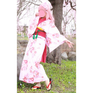 妖怪ウォッチ　桜ふぶき姫コスプレ衣装(衣装一式)