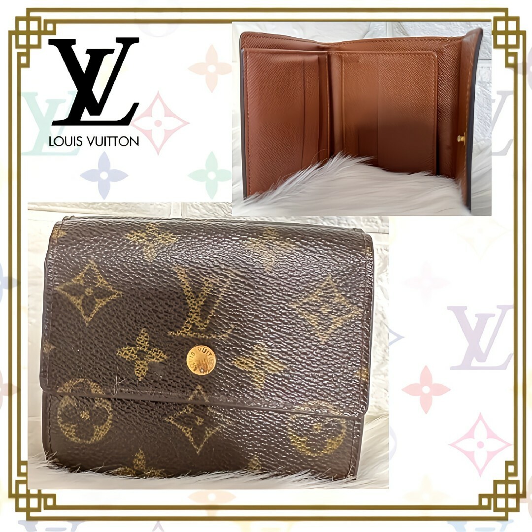 LOUIS VUITTON(ルイヴィトン)のルイヴィトン ポルト フォイユ エリーズ モノグラム キャンバス 三つ折り財布 レディースのファッション小物(財布)の商品写真