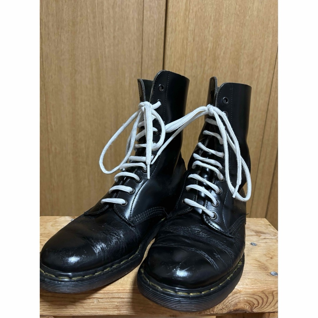 Dr.Martens(ドクターマーチン)のDr. Martens 10ホール　ブーツ　ブラック　26.5cm ヴィンテージ メンズの靴/シューズ(ブーツ)の商品写真