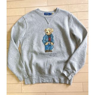 ポロラルフローレン(POLO RALPH LAUREN)の美品　ラルフローレン　ポロベア　スウェット　トレーナー　M(トレーナー/スウェット)