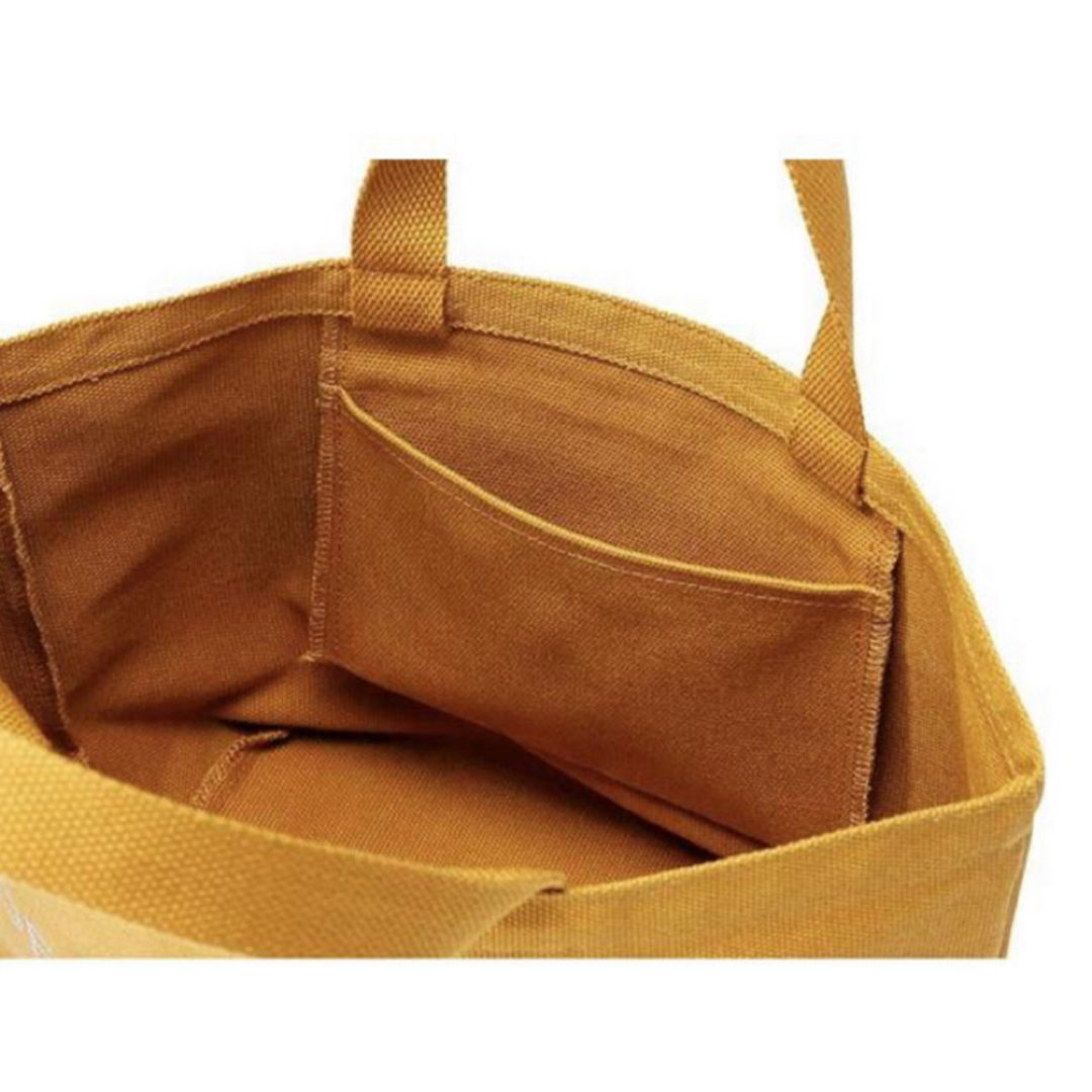 DEAN & DELUCA(ディーンアンドデルーカ)の新品正規品DEAN&DELUCAトートバッグ キャラメルイエロー L レディースのバッグ(トートバッグ)の商品写真