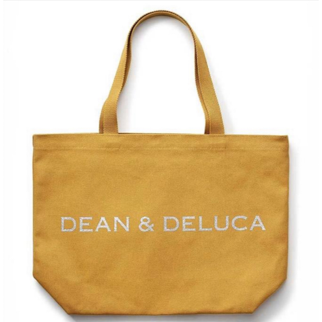 DEAN & DELUCA(ディーンアンドデルーカ)の新品正規品DEAN&DELUCAトートバッグ キャラメルイエロー L レディースのバッグ(トートバッグ)の商品写真