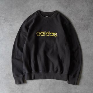 アディダス(adidas)の00s adidas ロゴプリント スウェット フェードブラック(スウェット)