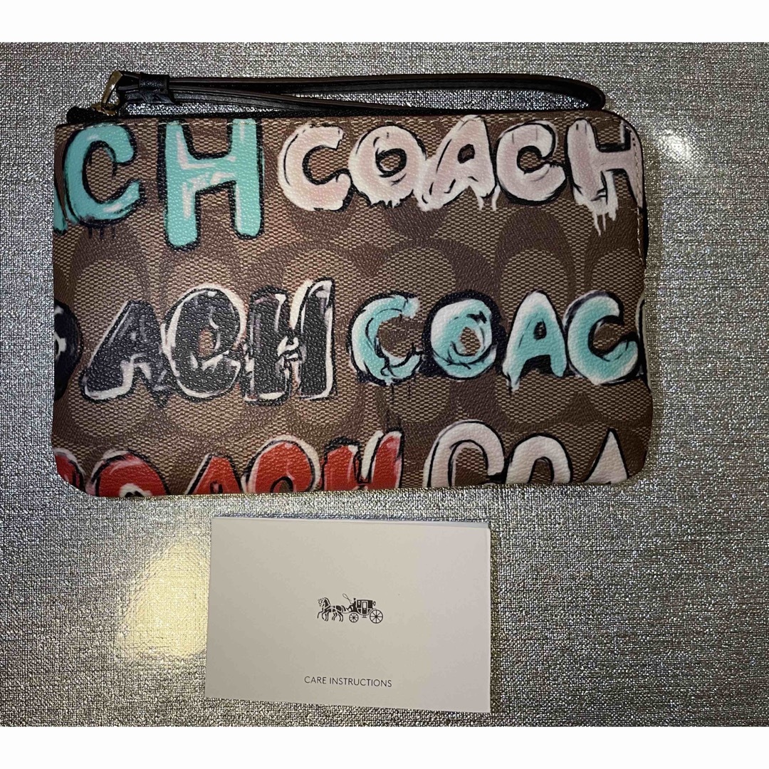 COACH(コーチ)のCOACH  コーチ　ミントサーフ　コラボ　ポーチ　カードケース　未使用品 レディースのファッション小物(ポーチ)の商品写真