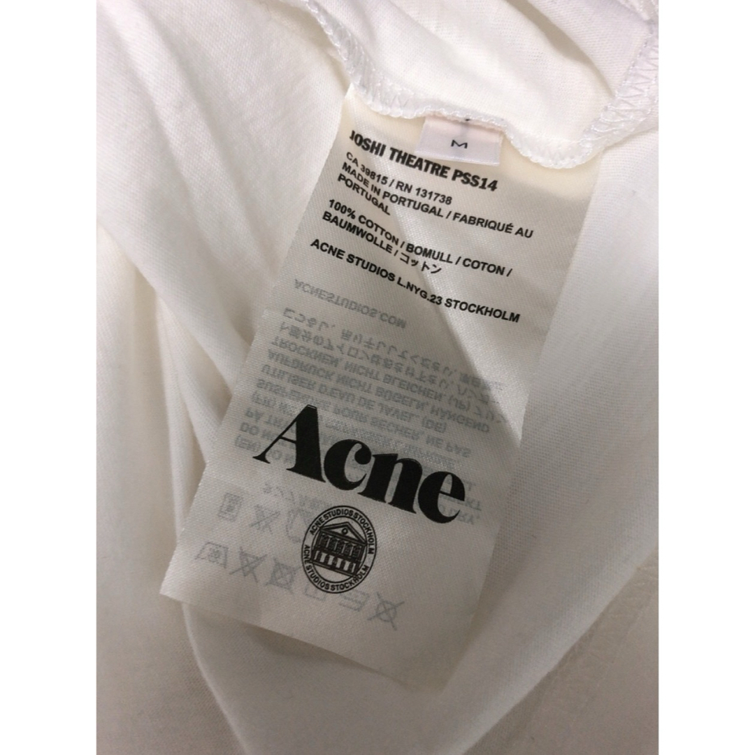 Acne Studios(アクネストゥディオズ)のAcne アクネ　アクネストゥディオズ　前後プリントTシャツ　ユニセックス メンズのトップス(Tシャツ/カットソー(半袖/袖なし))の商品写真