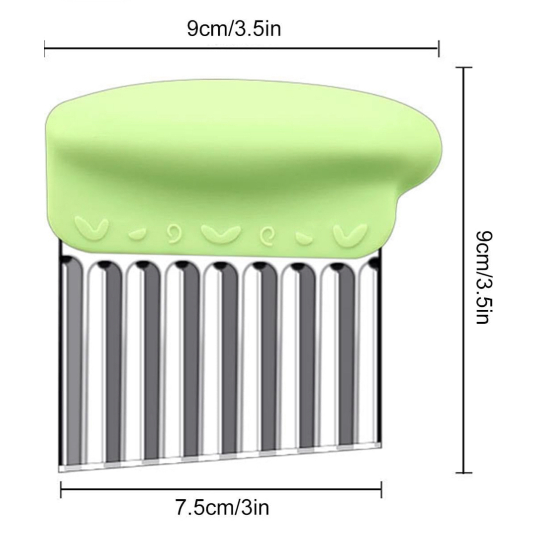 ピクルスライサー, キッチンステンレススチール波状野菜チョッパー インテリア/住まい/日用品のキッチン/食器(調理道具/製菓道具)の商品写真
