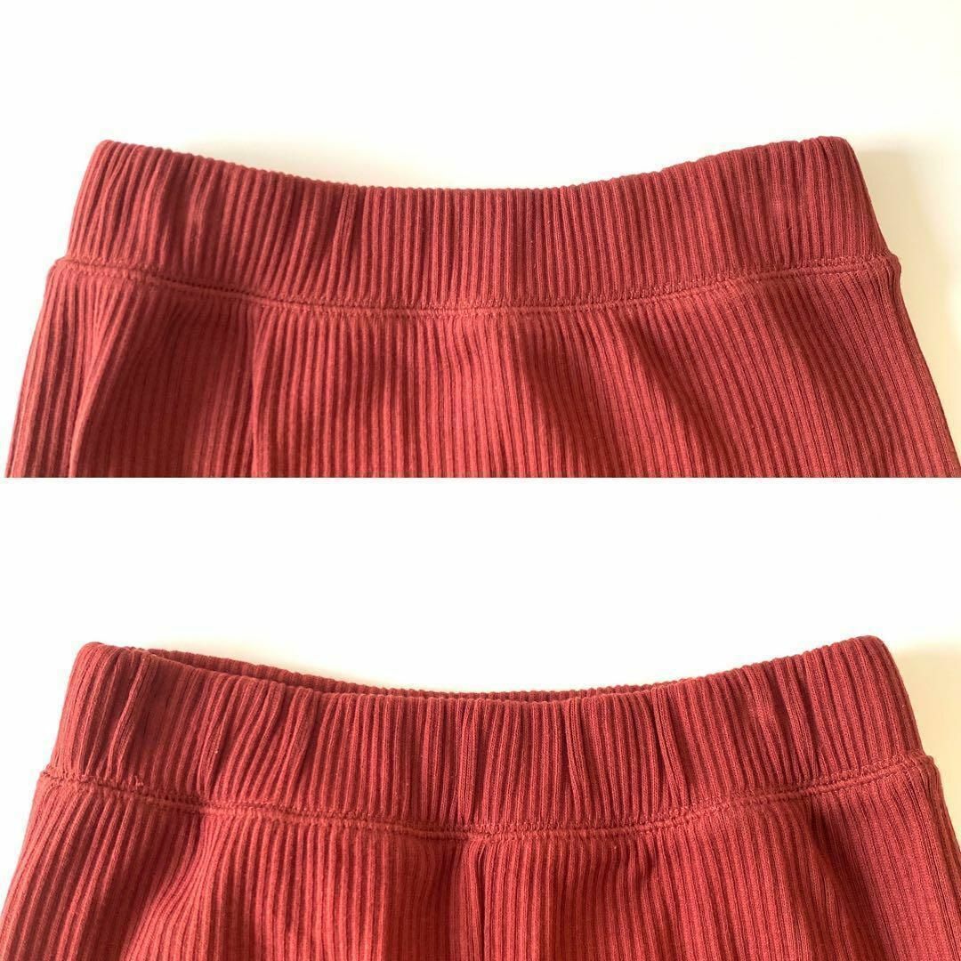 THE SHOP TK(ザショップティーケー)の極美✨ ザショップティーケー 正規品 ロングスカート コットン Mサイズ エンジ レディースのスカート(ロングスカート)の商品写真