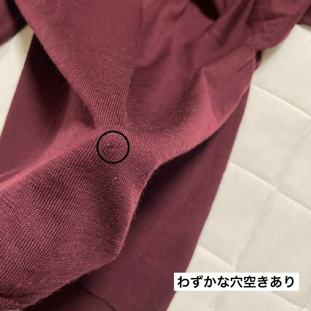 MUJI (無印良品)(ムジルシリョウヒン)のxx92 良品計画/Vネックウールニット/シルク混/薄手/ボルドー/長袖/秋冬 レディースのトップス(ニット/セーター)の商品写真