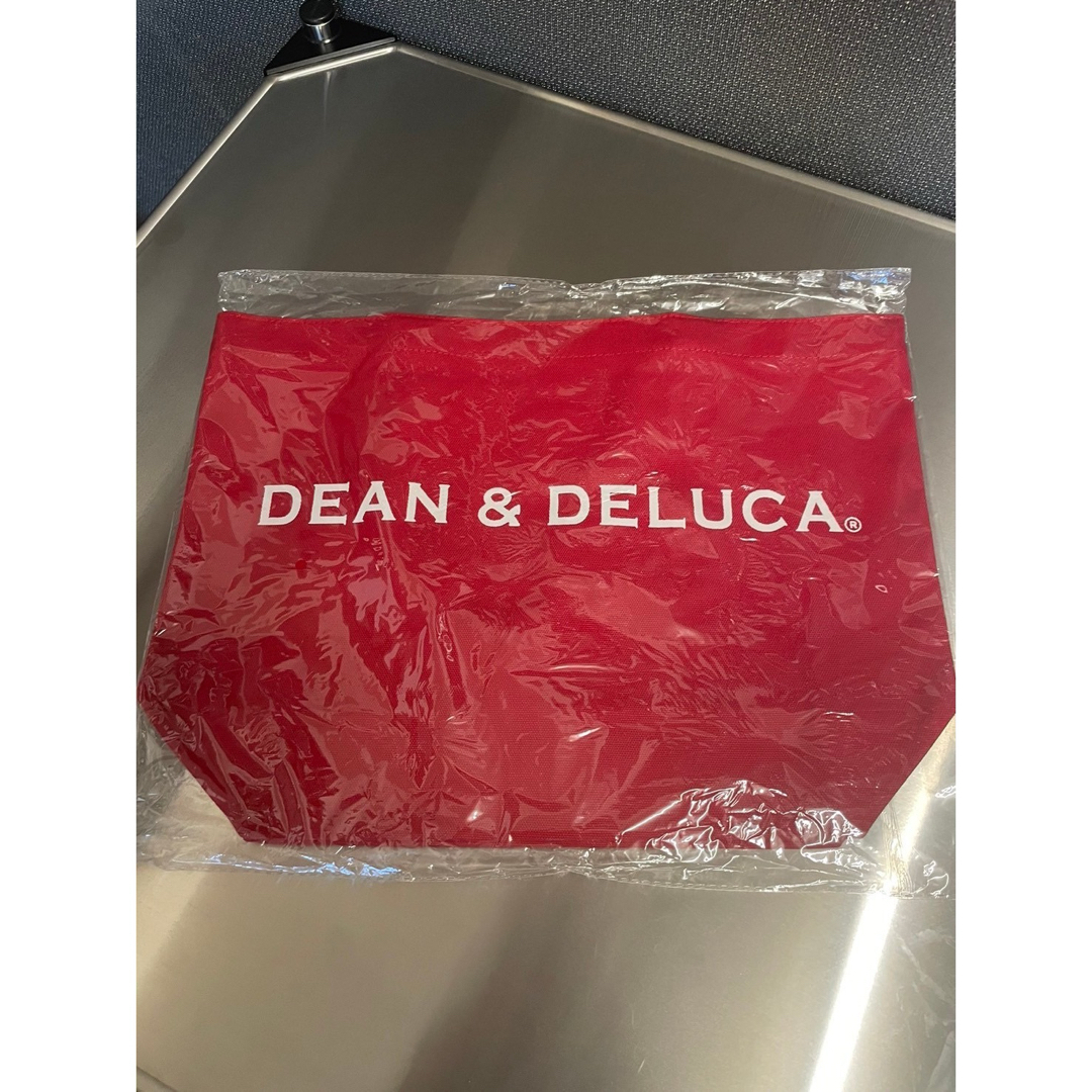 DEAN & DELUCA(ディーンアンドデルーカ)の新品★DEAN&DELUCA ディーンアンドデルーカトートバッグレッドLサイズ レディースのバッグ(トートバッグ)の商品写真