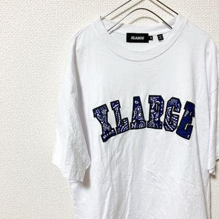 エクストララージ(XLARGE)のXLARGE エクストララージ 半袖 ロゴT カレッジロゴ 白(Tシャツ/カットソー(半袖/袖なし))