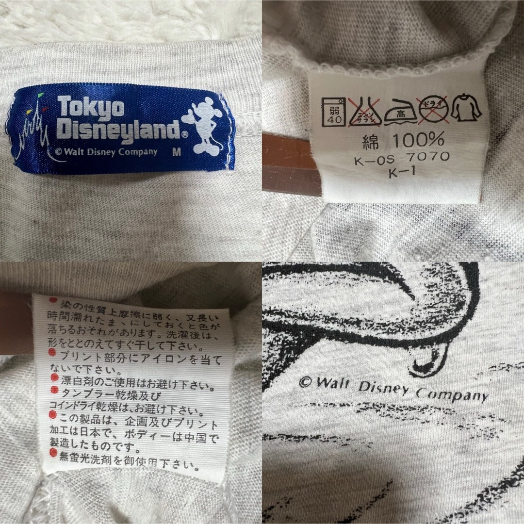 Disney(ディズニー)の90s  東京ディズニーリゾート　Tシャツ　チップとデール ドナルドダック M メンズのトップス(Tシャツ/カットソー(半袖/袖なし))の商品写真