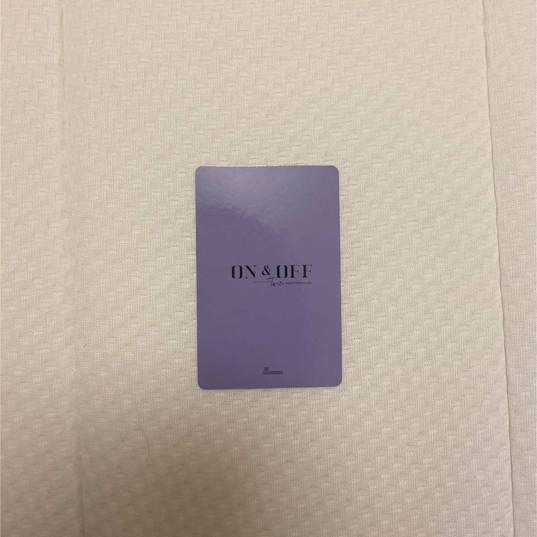 TWICE(トゥワイス)のTWICE 「ON&OFF」 トレカ サナ 公式 エンタメ/ホビーのCD(K-POP/アジア)の商品写真