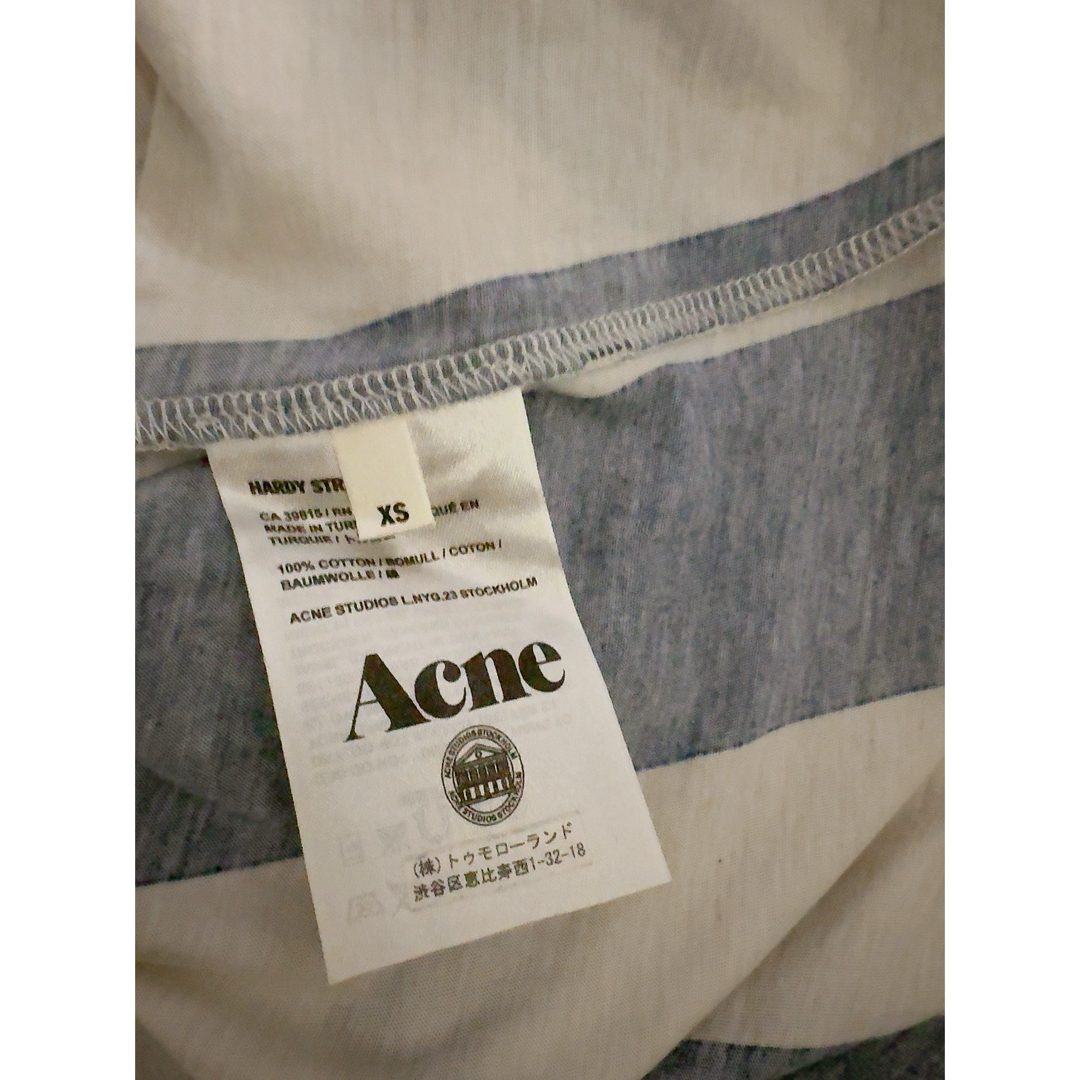 Acne Studios(アクネストゥディオズ)のAcne アクネ　アクネストゥディオズ　縦ストライプTシャツ　ユニセックス　XS レディースのトップス(Tシャツ(半袖/袖なし))の商品写真