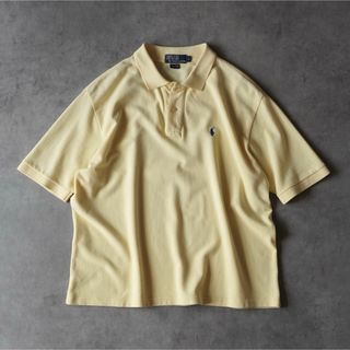 ポロラルフローレン(POLO RALPH LAUREN)の90s Ralph Lauren 短丈 ポロシャツ ワンポイント イエロー(ポロシャツ)