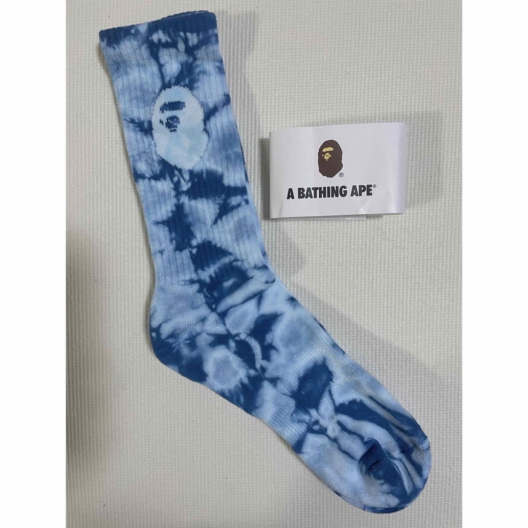 A BATHING APE(アベイシングエイプ)のA BATHING APE アベイシングエイプ　タイダイ柄　ソックス　靴下 メンズのレッグウェア(ソックス)の商品写真