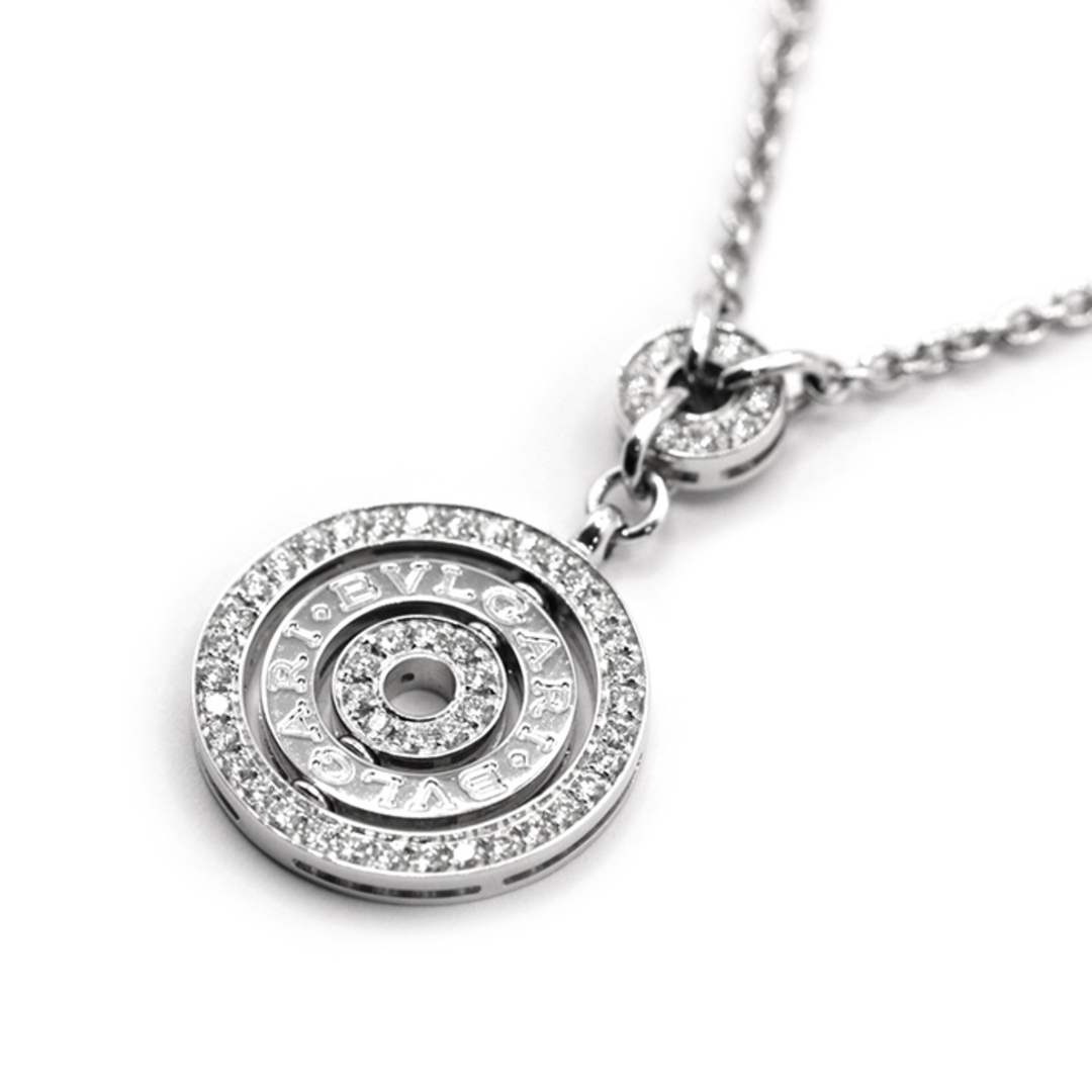 BVLGARI(ブルガリ)の【美品】ブルガリ アストラーレ チェルキ ネックレス ホワイトゴールド ダイヤモンド 18金 K18WG Au750 チェーン全長46.5cm ジュエリー メンズ レディース 4月誕生石 BVLGARI レディースのアクセサリー(ネックレス)の商品写真