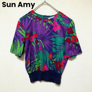 xx98 Sun Amy/総柄カットソー/トップス/半袖/鮮やか/モード/個性的(カットソー(半袖/袖なし))