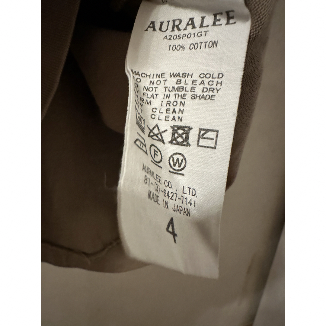 AURALEE(オーラリー)のAURALEE オーラリー カットソー　長袖 メンズのトップス(Tシャツ/カットソー(七分/長袖))の商品写真