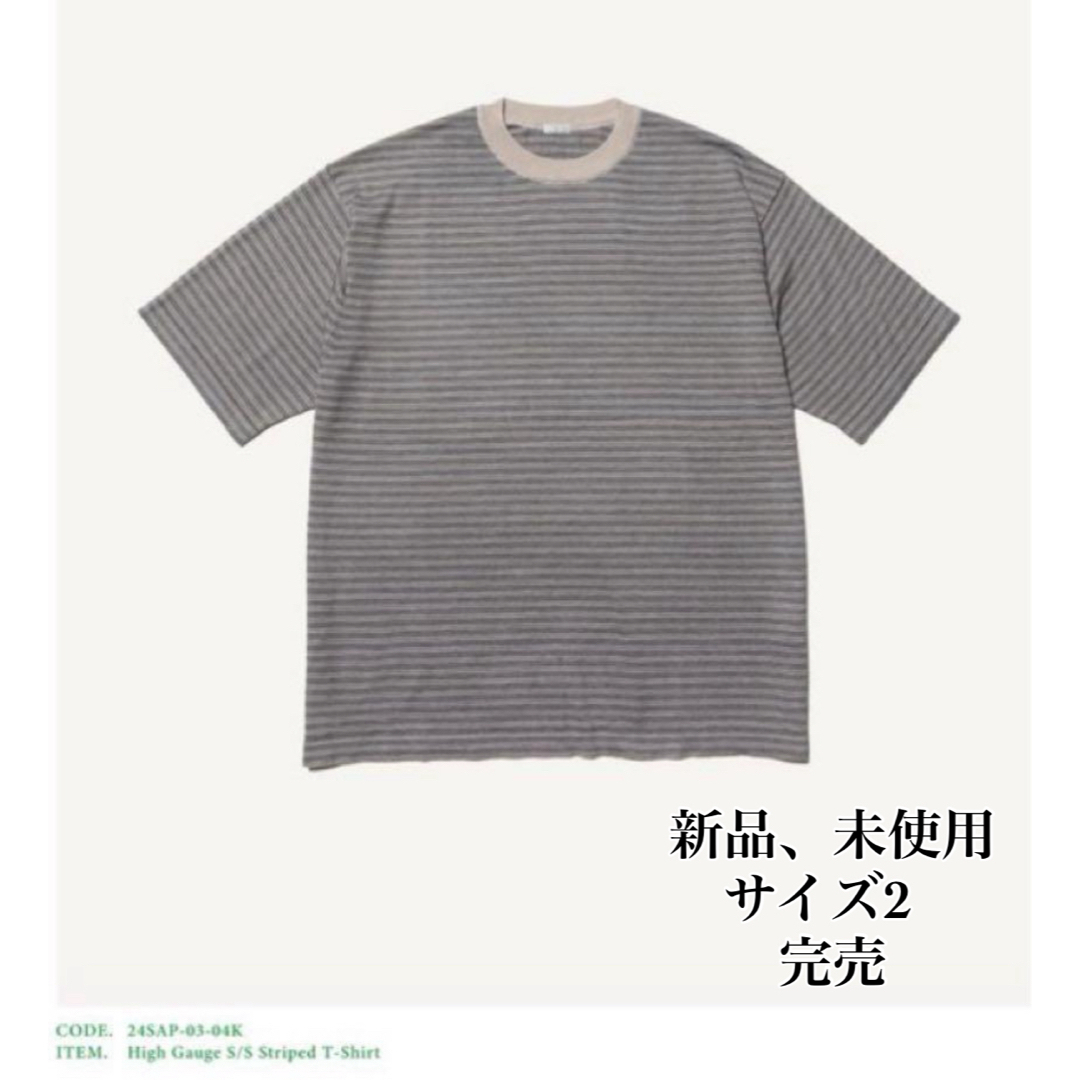 1LDK SELECT(ワンエルディーケーセレクト)のA.PRESSE High Gauge S/S Striped T-Shirt メンズのトップス(Tシャツ/カットソー(半袖/袖なし))の商品写真