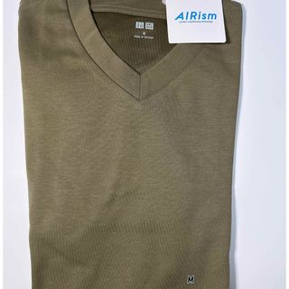 ユニクロ(UNIQLO)のメンズ UNIQLO エアリズムコットンリラックスフィットVネックTシャツ(Tシャツ/カットソー(半袖/袖なし))