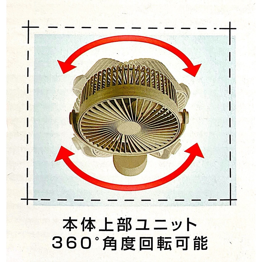 快適に使える卓上扇風機 2WAY FAN【新品未開封品】360℃角度調節 スマホ/家電/カメラの冷暖房/空調(扇風機)の商品写真