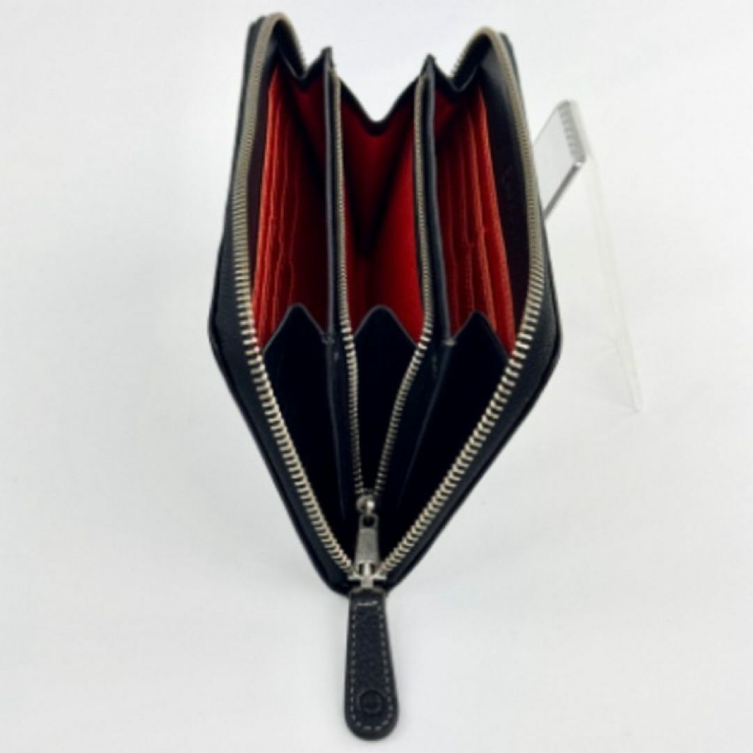新品 SERGO TACCHINI 高級 ラウンドジップ 財布 ブラック 黒 メンズのファッション小物(長財布)の商品写真