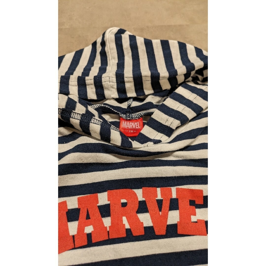 MARVEL(マーベル)の【美品】MARVEL ノースリーブボーダーワンピース キッズ/ベビー/マタニティのキッズ服女の子用(90cm~)(ワンピース)の商品写真