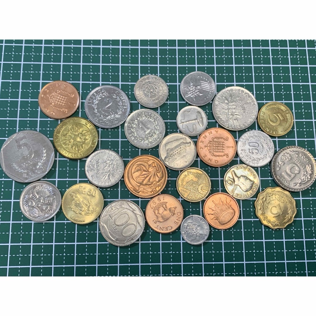 外国　海外　コイン　古銭　25枚 エンタメ/ホビーの美術品/アンティーク(貨幣)の商品写真