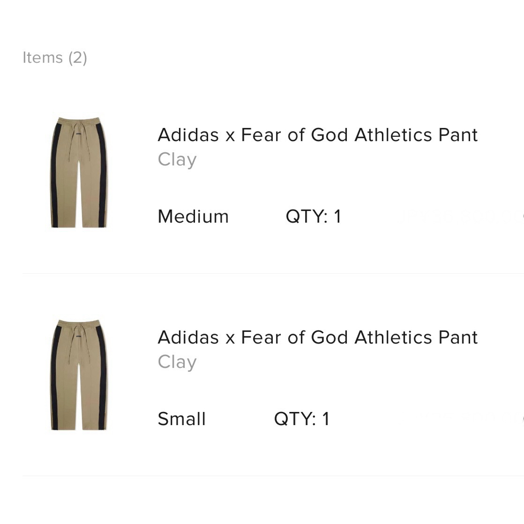 FEAR OF GOD(フィアオブゴッド)のFear of God Athletics Pant Clay M メンズのパンツ(その他)の商品写真