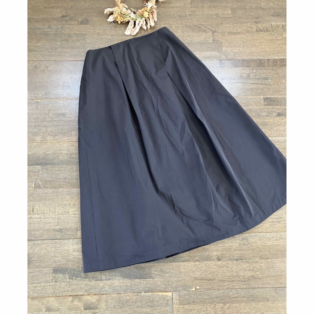 Spick & Span(スピックアンドスパン)のspickandspan スピックアンドスパン　黒　フレアスカート レディースのスカート(ロングスカート)の商品写真