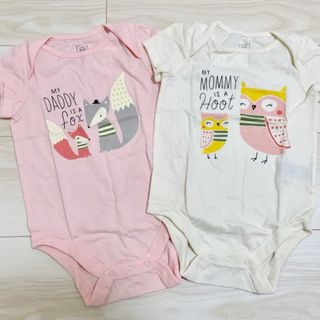 ベビーギャップ(babyGAP)の【新品】babygap ロンパース２枚セット 70(ロンパース)