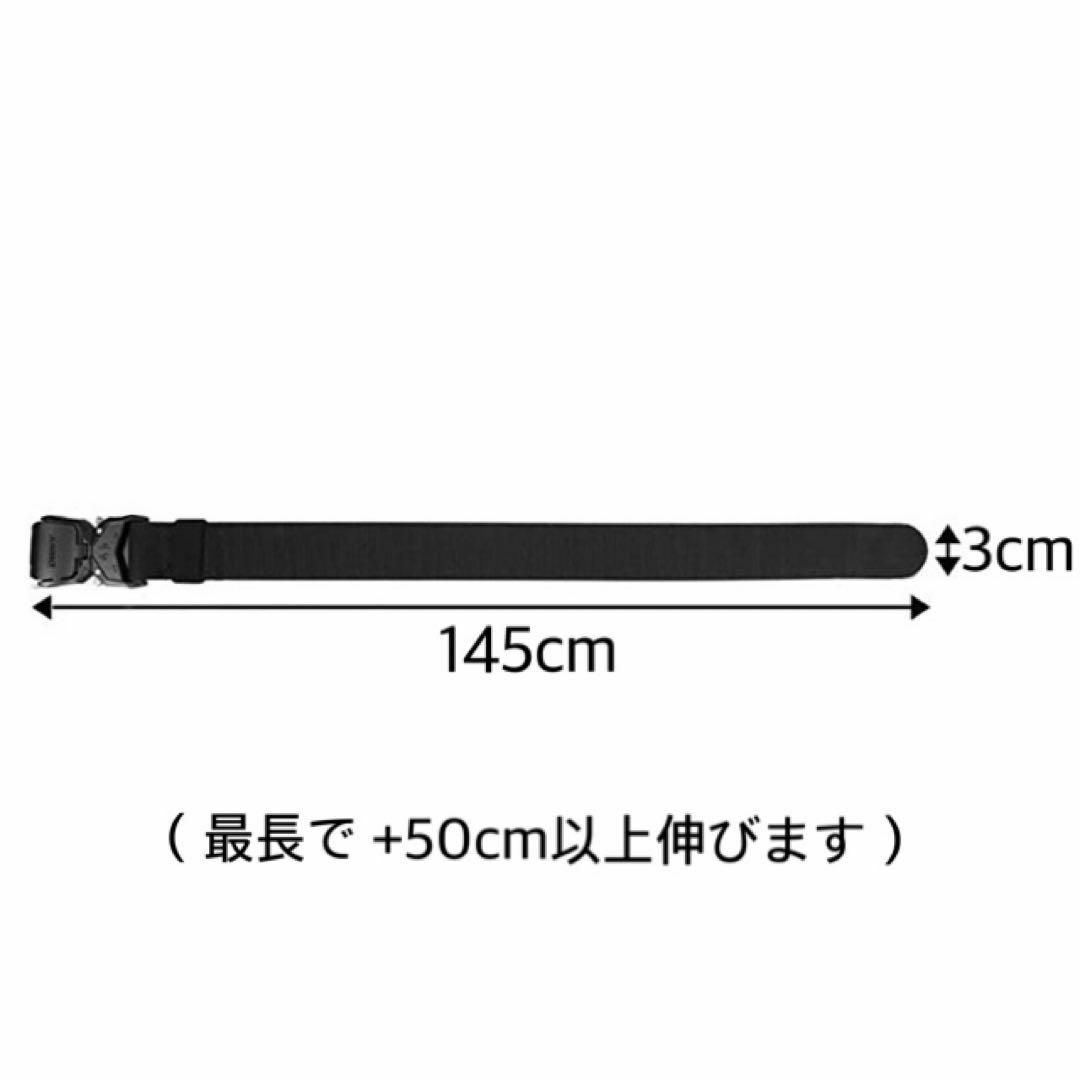 ロングベルト 145cm 大きいサイズ ストレッチ 伸縮ベルト 穴なし メンズ メンズのファッション小物(ベルト)の商品写真