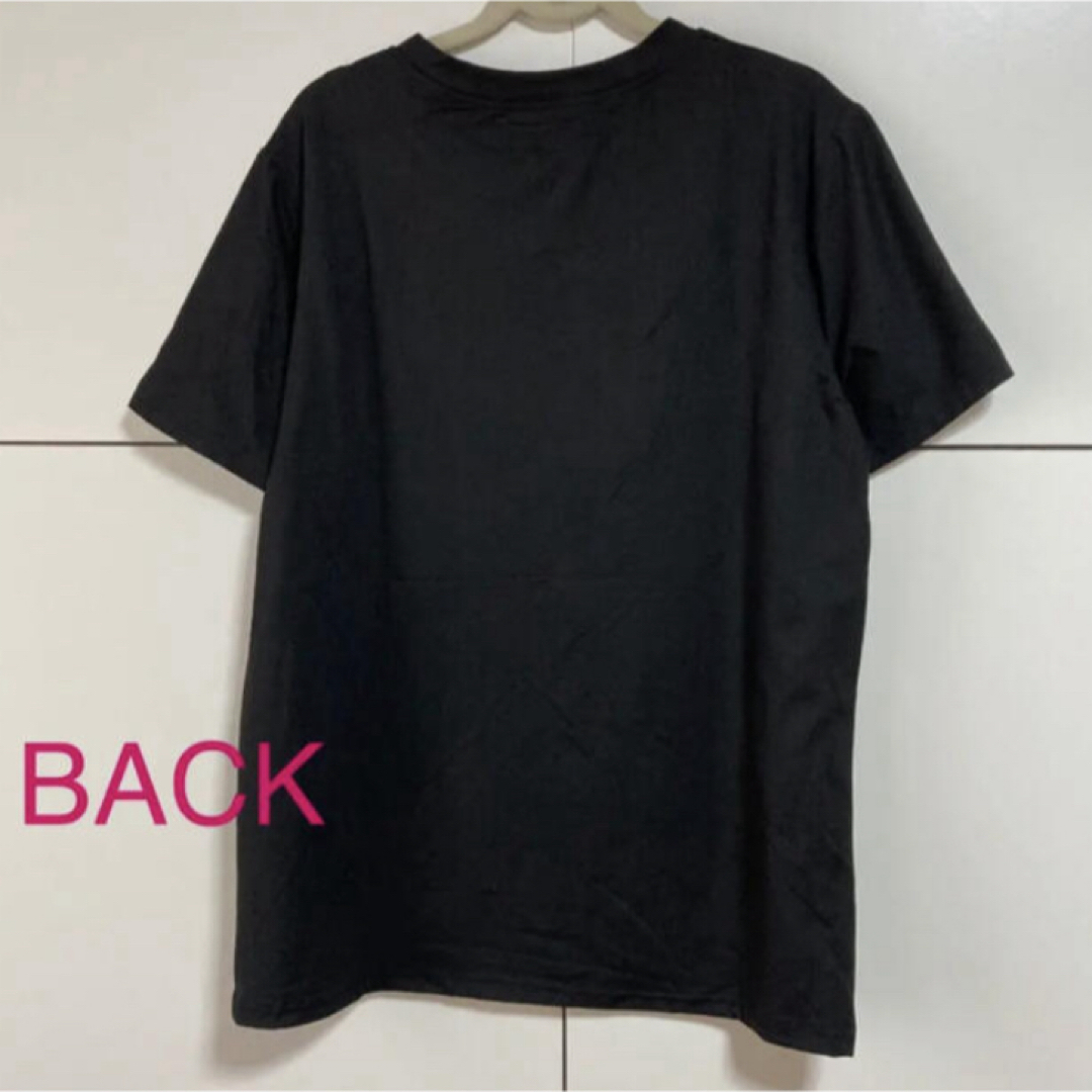 新品 スマイル Tシャツ レディース ニコちゃん 黒 半袖 韓国ファッション レディースのトップス(Tシャツ(半袖/袖なし))の商品写真