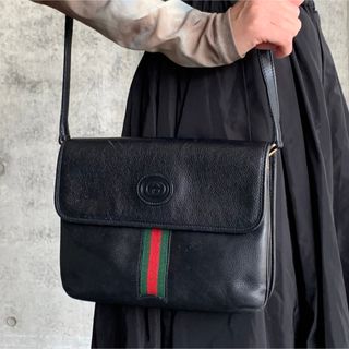 グッチ(Gucci)の✨美品✨オールドグッチ ショルダーバッグ シェリーライン PVC×レザー(ショルダーバッグ)