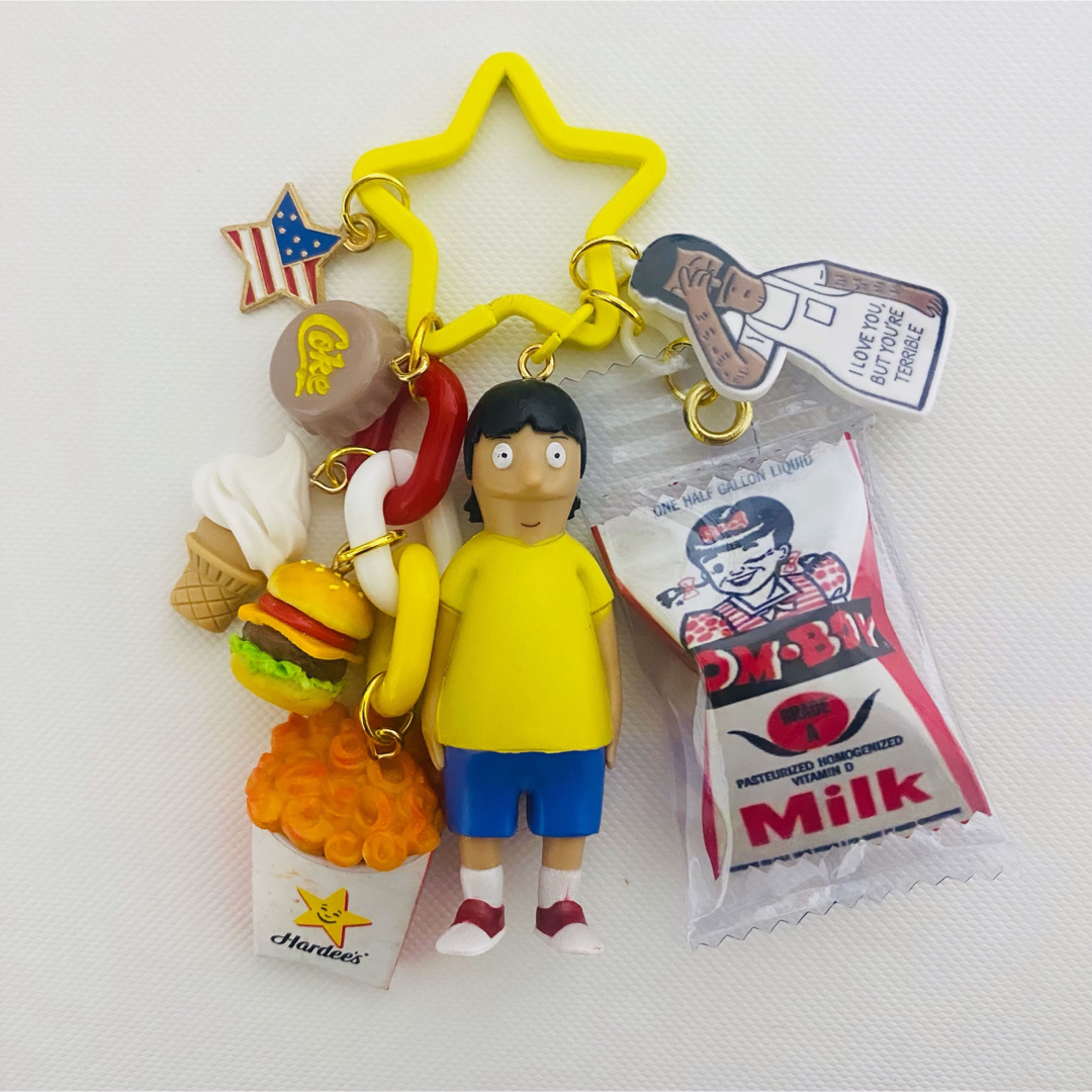 男の子🍔じゃらじゃらキーホルダー ハンドメイドのアクセサリー(キーホルダー/ストラップ)の商品写真