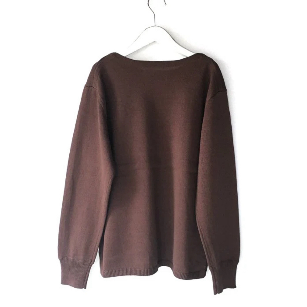 MHL.(エムエイチエル)のMHL. DENSE COTTON KNIT (BROWN) メンズのトップス(Tシャツ/カットソー(七分/長袖))の商品写真