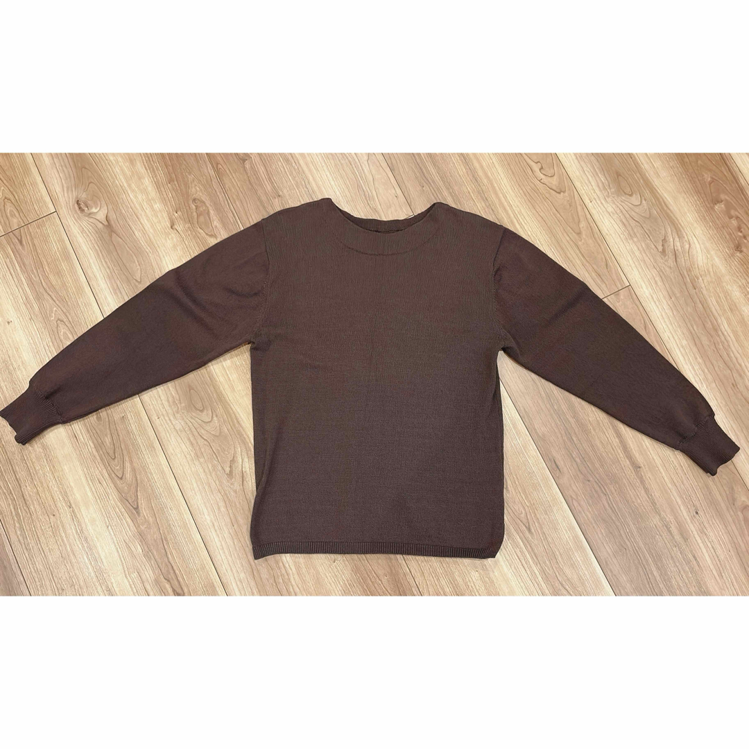 MHL.(エムエイチエル)のMHL. DENSE COTTON KNIT (BROWN) メンズのトップス(Tシャツ/カットソー(七分/長袖))の商品写真