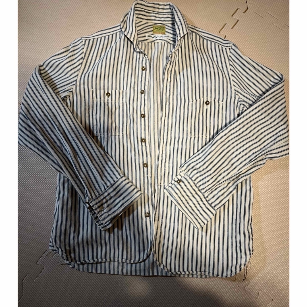 BEAMS(ビームス)のビームス　レトロストライプシャツ レディースのトップス(シャツ/ブラウス(長袖/七分))の商品写真