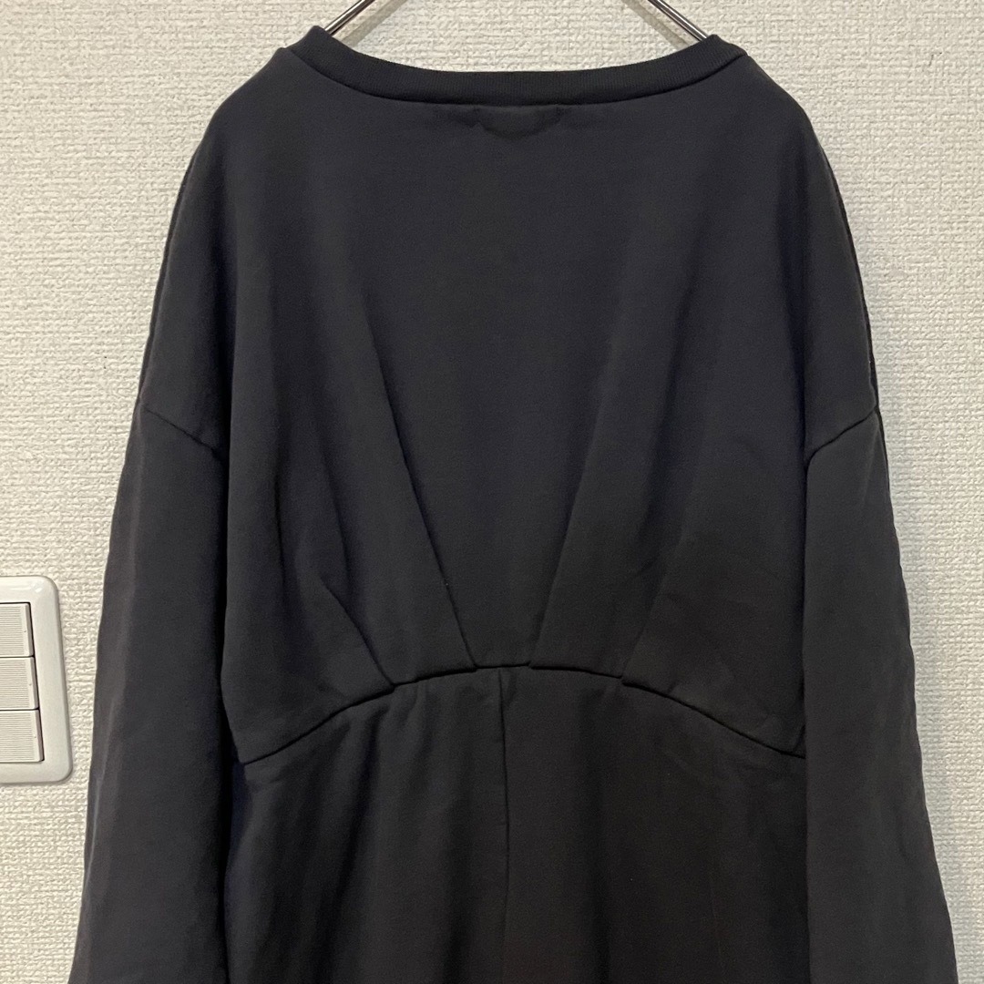 SHIPS(シップス)のシップス　タックロングワンピース　size S チャコールグレー レディースのワンピース(ロングワンピース/マキシワンピース)の商品写真